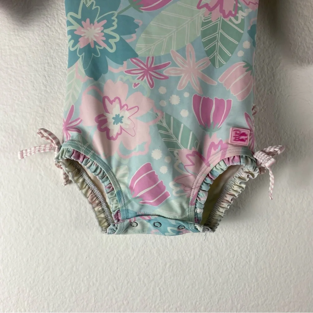 Ruffle Butts Girls 12-18 months Swimsuit Bathing Suit One Piece rash‎ guard